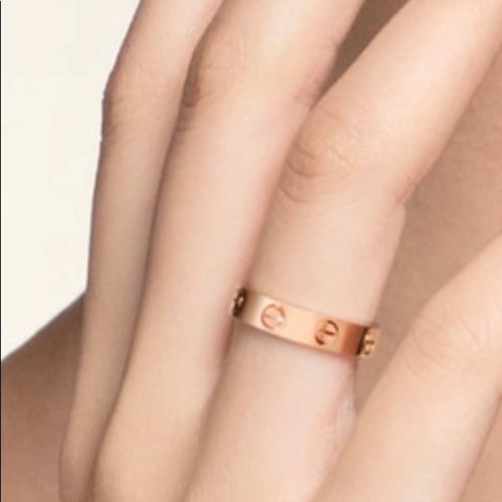 Cartier love ring (width 3.6mm) 18k rose gold
